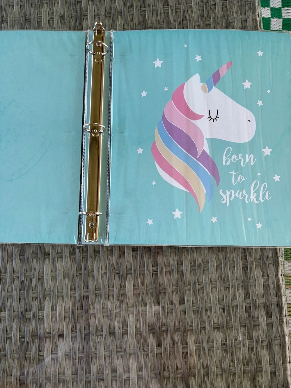 Unicorn & Think Happy Thoughts 3 Ring Binders Bundle Of FOUR NWT